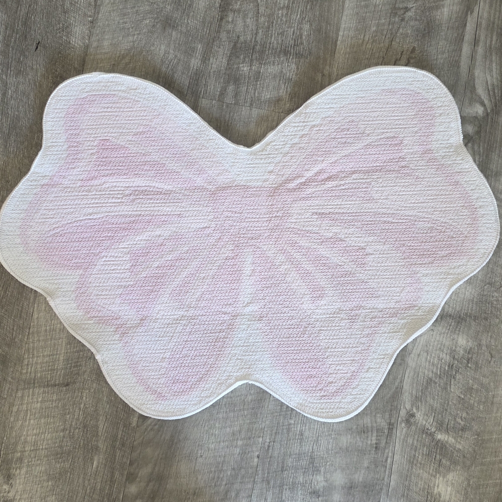 Pink Butterfly Shaped Rug - Picture 3 of 5